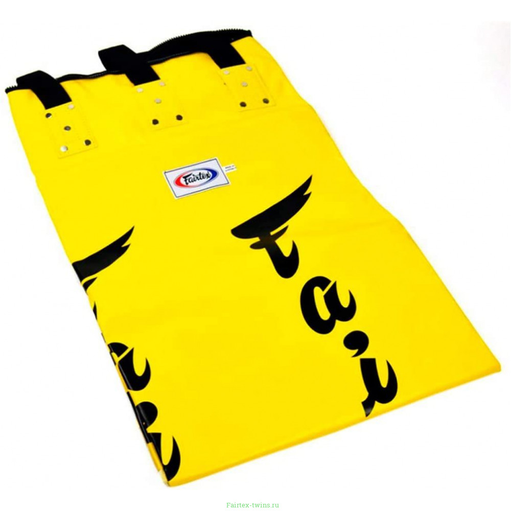 Боксерский мешок HB6 Fairtex yellow Muaythai Banana Bag (БЕЗ НАПОЛНЕНИЯ)