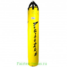 Боксерский мешок HB6 Fairtex yellow Muaythai Banana Bag (БЕЗ НАПОЛНЕНИЯ)
