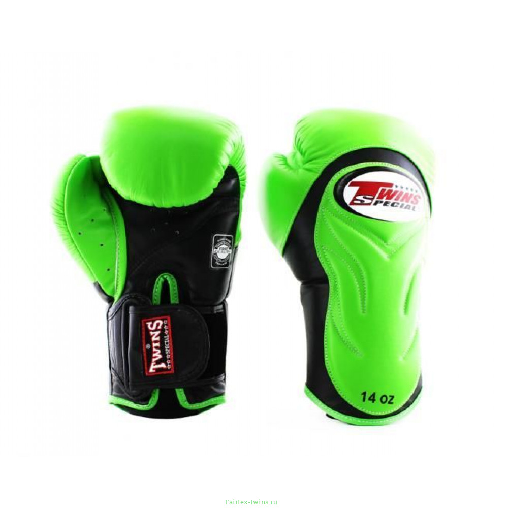 Боксерские перчатки BGVL6 black-green 14 oz