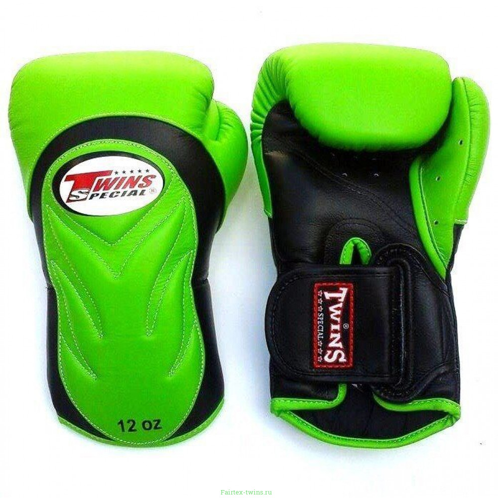 Боксерские перчатки BGVL6 black-green 16 oz