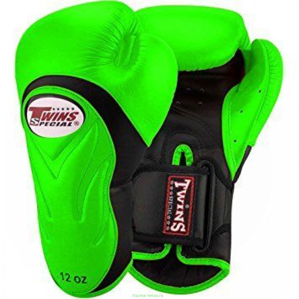 Боксерские перчатки BGVL6 black-green 16 oz
