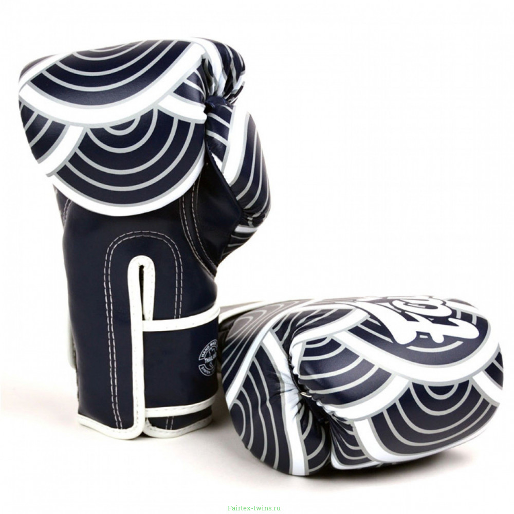 Боксерские перчатки Fairtex BGV14 Japanese blue 12 oz