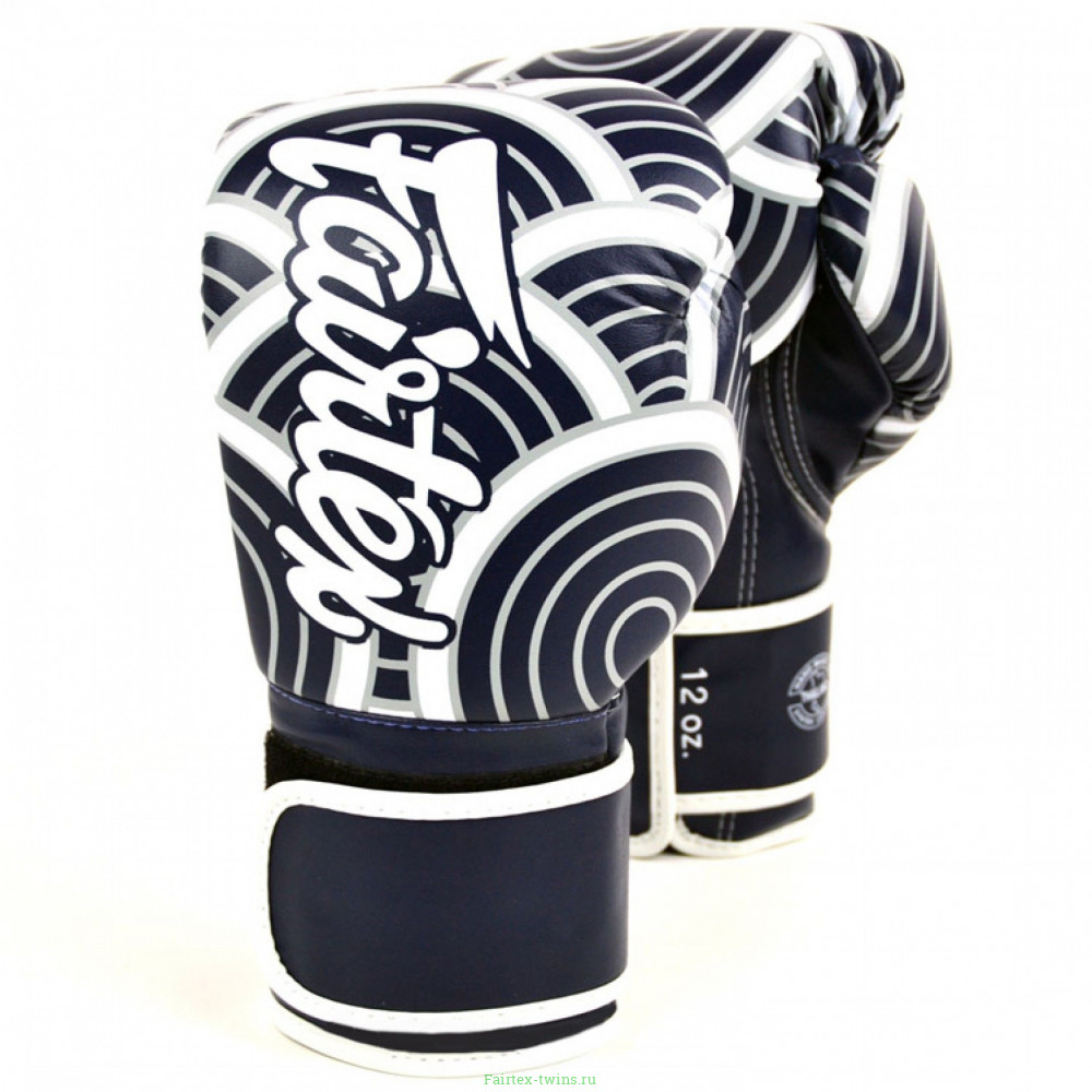 Боксерские перчатки Fairtex BGV14 Japanese blue 14 oz