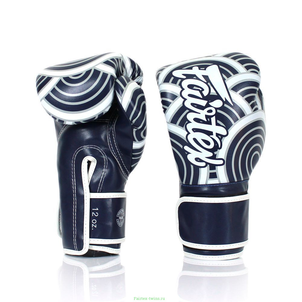 Боксерские перчатки Fairtex BGV14 Japanese blue 16 oz