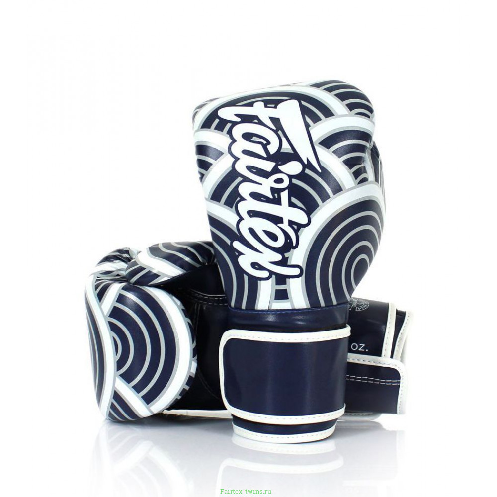 Боксерские перчатки Fairtex BGV14 Japanese blue 16 oz