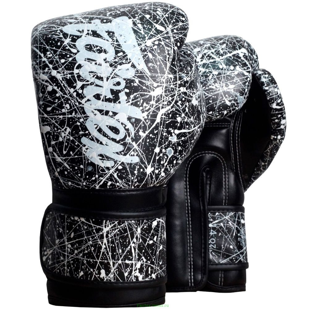 Боксерские перчатки Fairtex BGV14 Painter black 10 oz