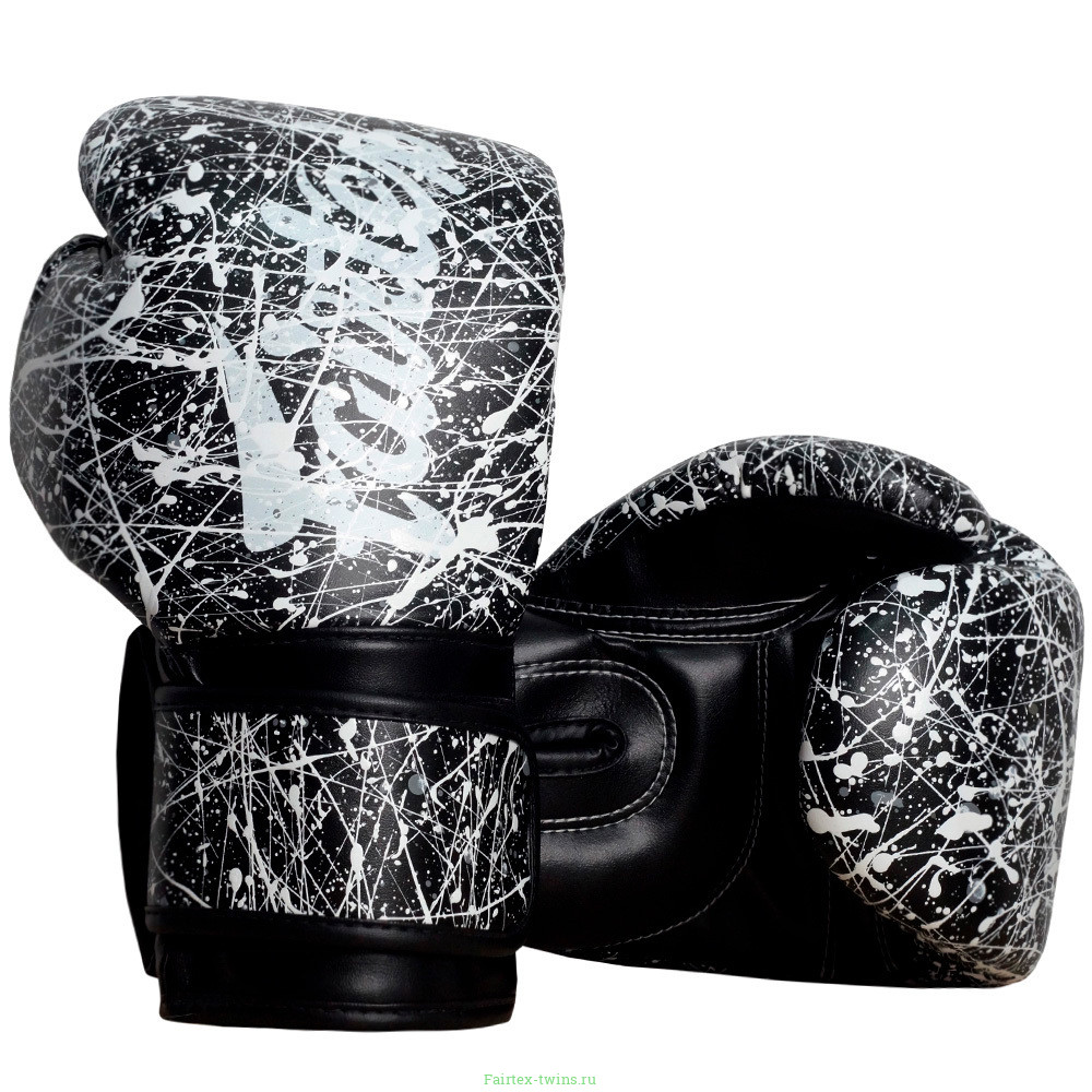 Боксерские перчатки Fairtex BGV14 Painter black 12 oz