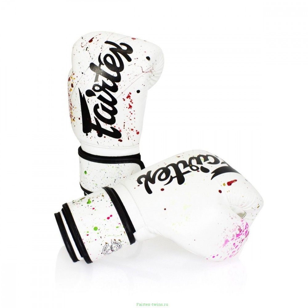Боксерские перчатки Fairtex BGV14 painter white 10 oz