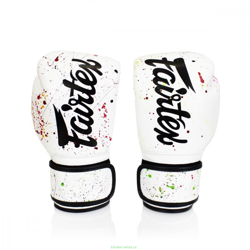 Боксерские перчатки Fairtex BGV14 painter white 12 oz