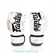 Боксерские перчатки Fairtex BGV14 Painter white 16 oz