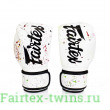 Боксерские перчатки Fairtex BGV14 Painter white 16 oz