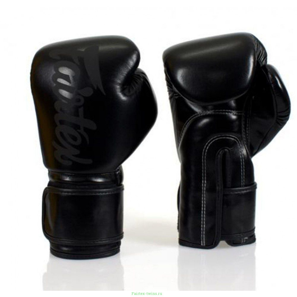 Боксерские перчатки Fairtex BGV14 Solid Black 14 oz