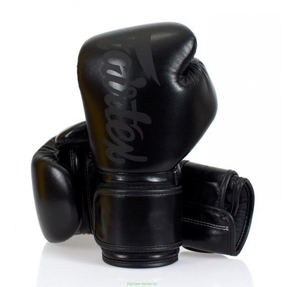 Боксерские перчатки Fairtex BGV14 Solid Black 14 oz