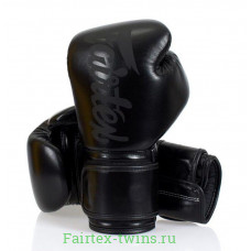 Боксерские перчатки Fairtex BGV14 Solid Black 14 oz