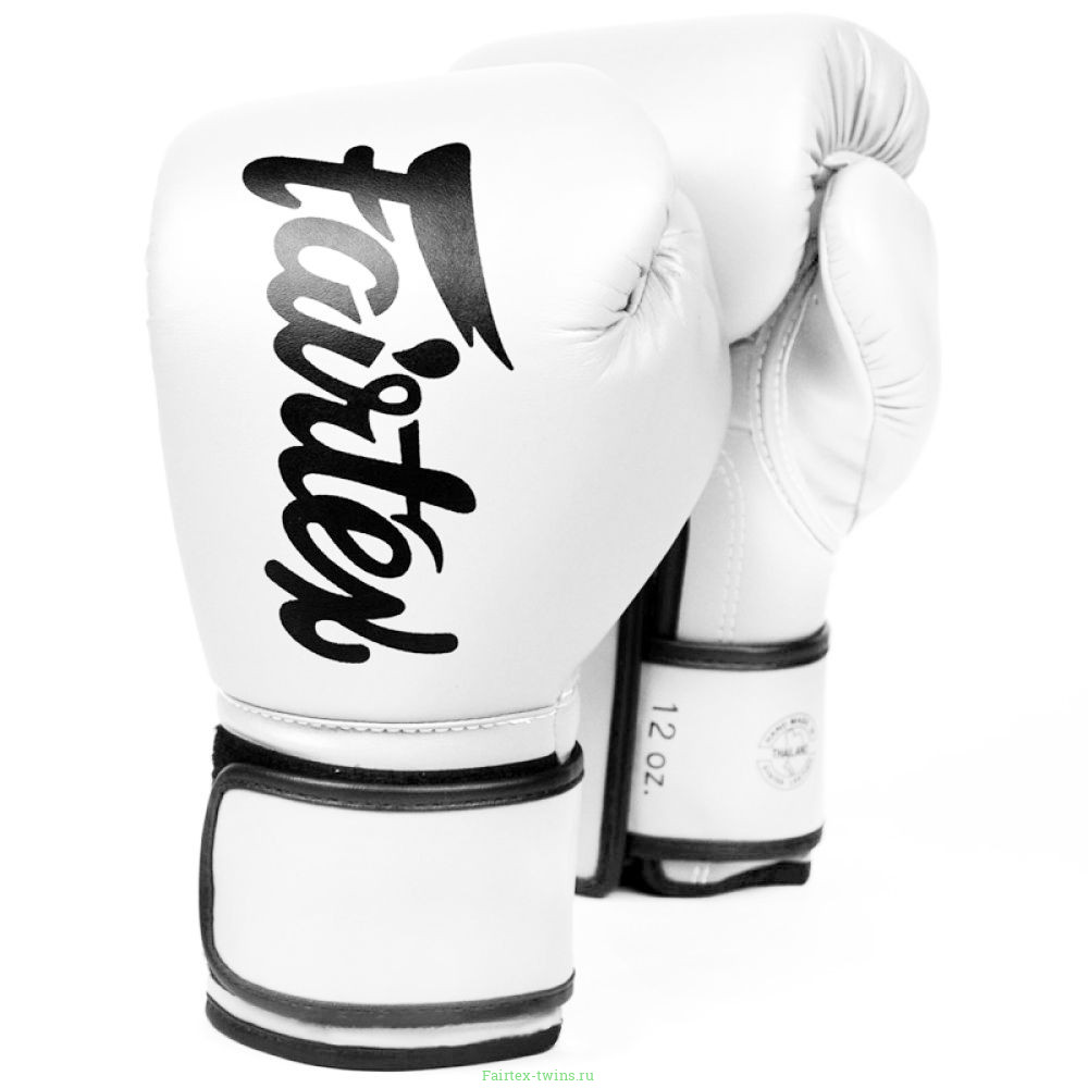 Боксерские перчатки Fairtex BGV14 white 14 oz