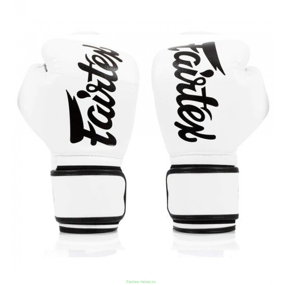 Боксерские перчатки Fairtex BGV14 white 14 oz