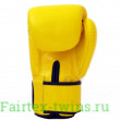 Боксерские перчатки Fairtex BGV14 yellow 10 oz