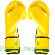 Боксерские перчатки Fairtex BGV14 yellow 10 oz