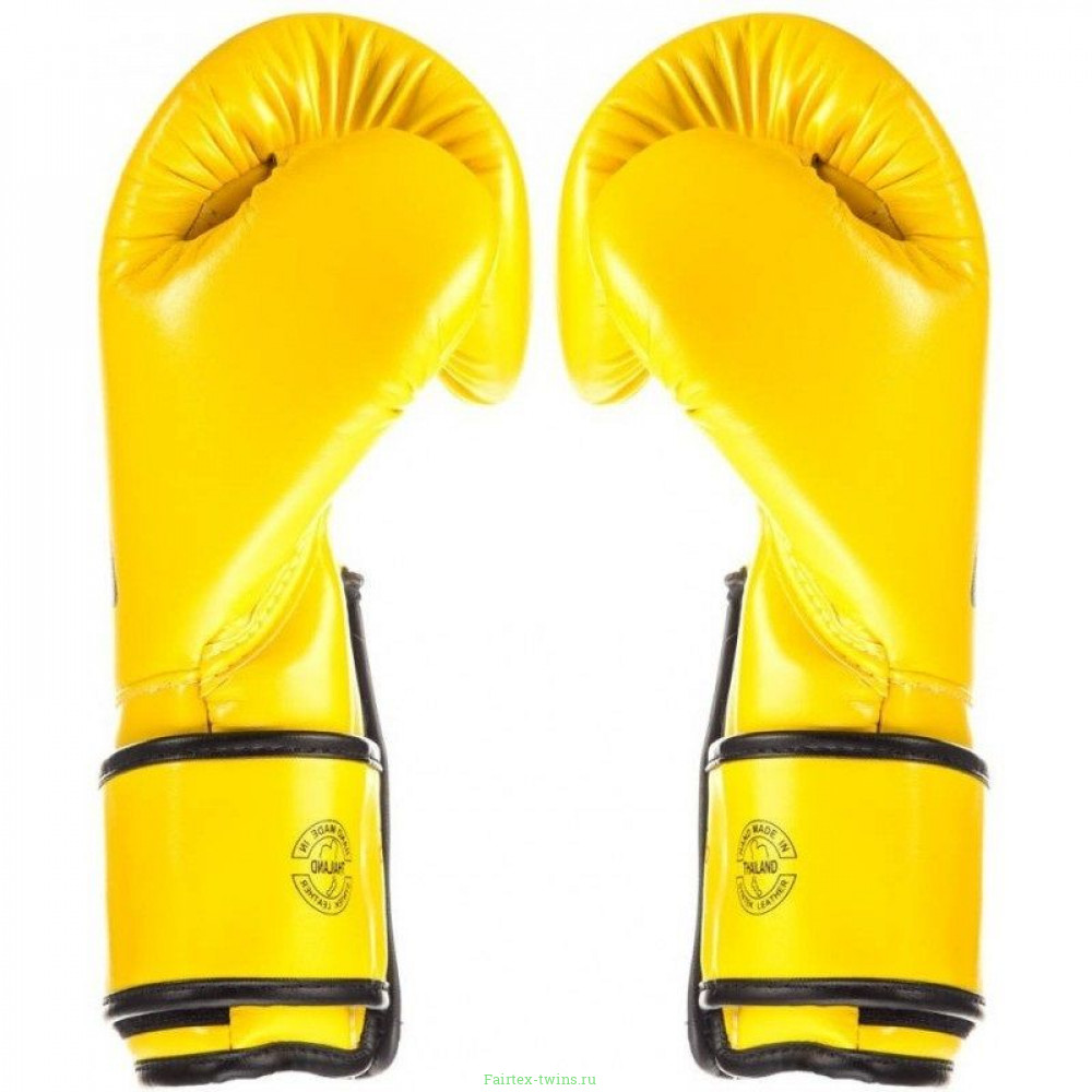Боксерские перчатки Fairtex BGV14 yellow 12 oz