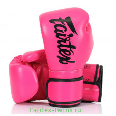 Боксерские перчатки Fairtex BGV14 pink-black 10 oz
