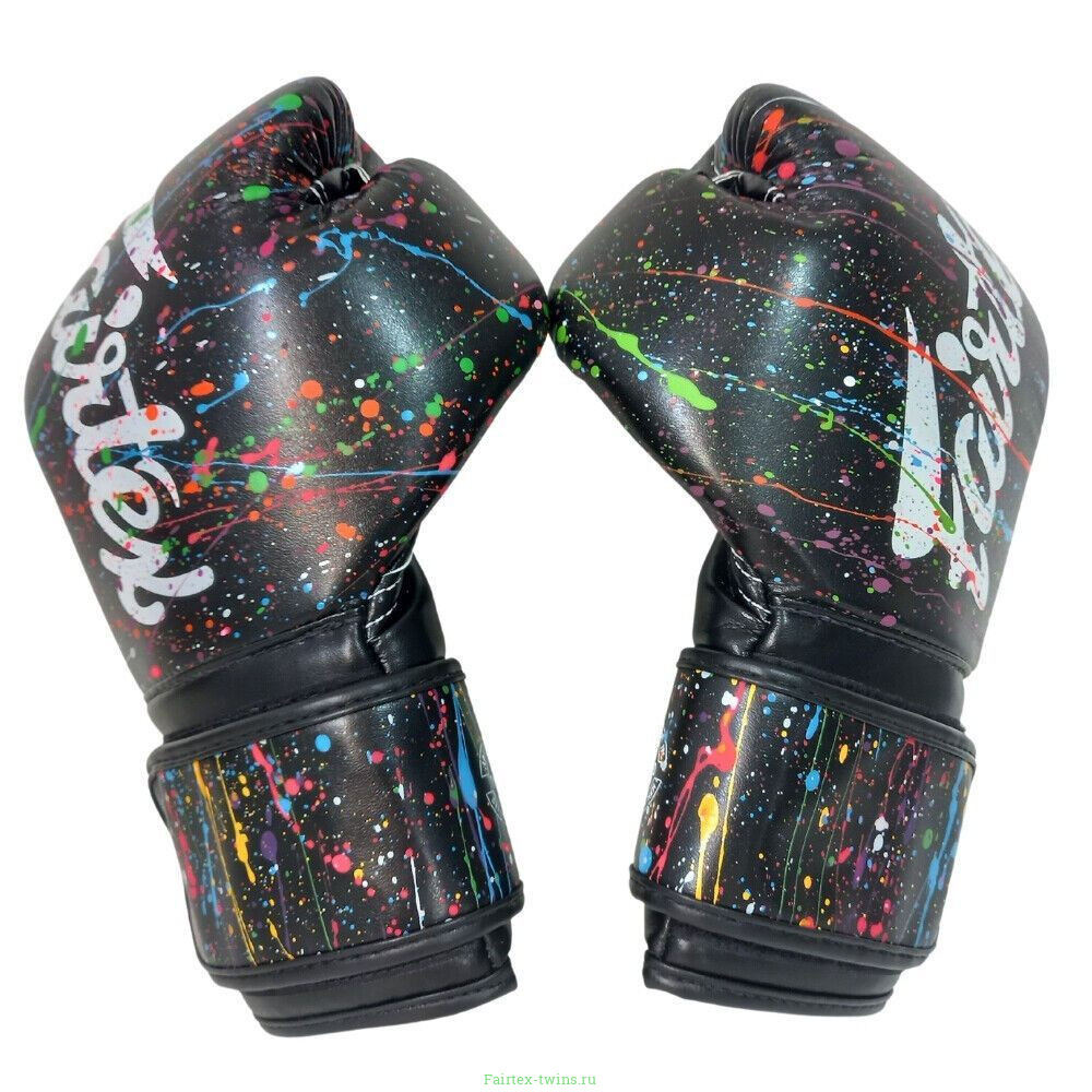 Боксерские перчатки Fairtex BGV14 Painter color black 10 oz