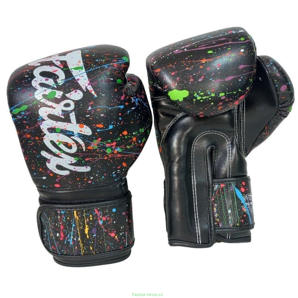 Боксерские перчатки Fairtex BGV14 Painter color black 10 oz