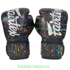 Боксерские перчатки Fairtex BGV14 Painter color black 16 oz