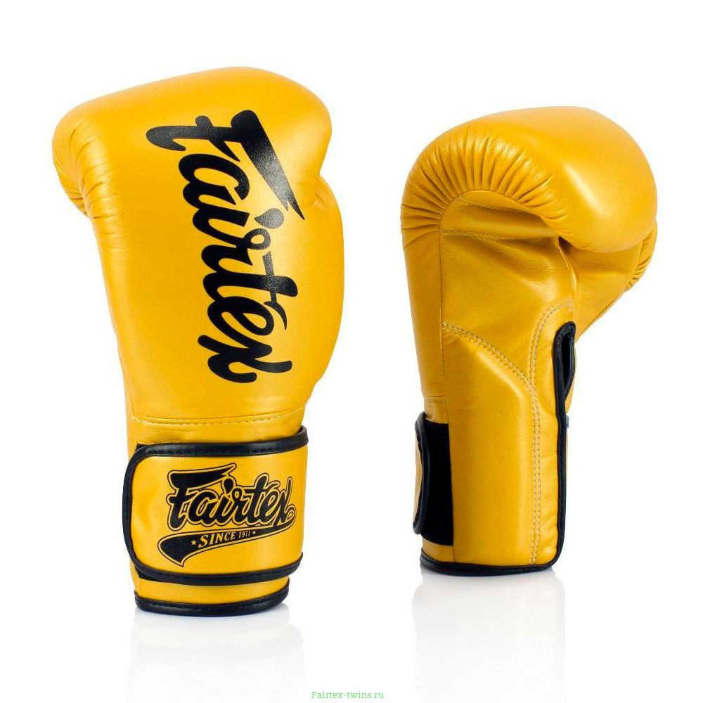 Боксерские перчатки Fairtex BGV18 Yellow 12 oz