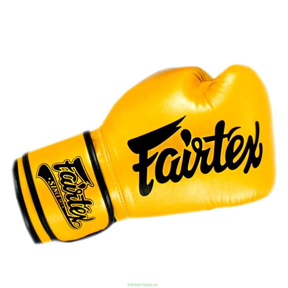 Боксерские перчатки Fairtex BGV18 Yellow 12 oz
