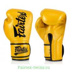 Боксерские перчатки Fairtex BGV18 Yellow 14 oz
