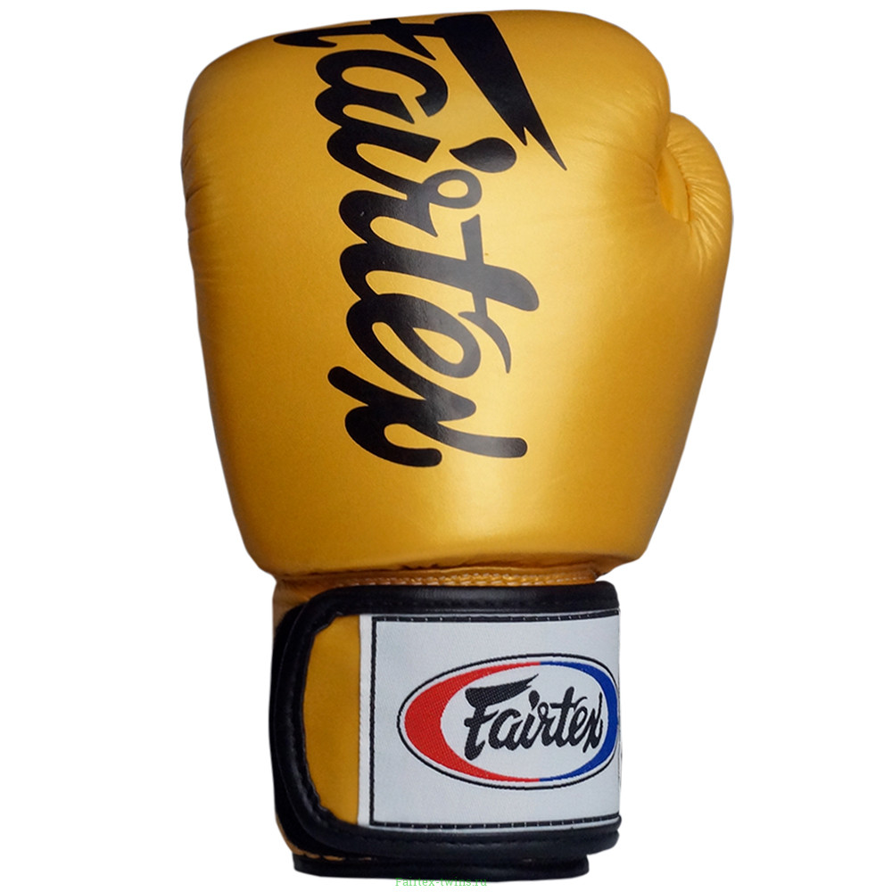 Боксерские перчатки Fairtex BGV19 gold 16 oz