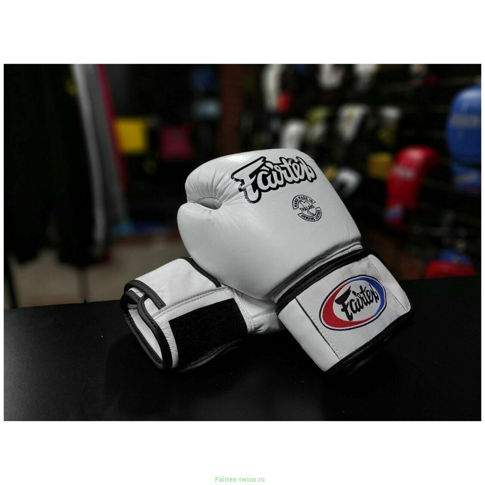Боксерские перчатки Fairtex BGV27 white 16 oz
