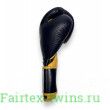 Боксерские перчатки Fairtex BGV9 blue navy yellow 10 oz