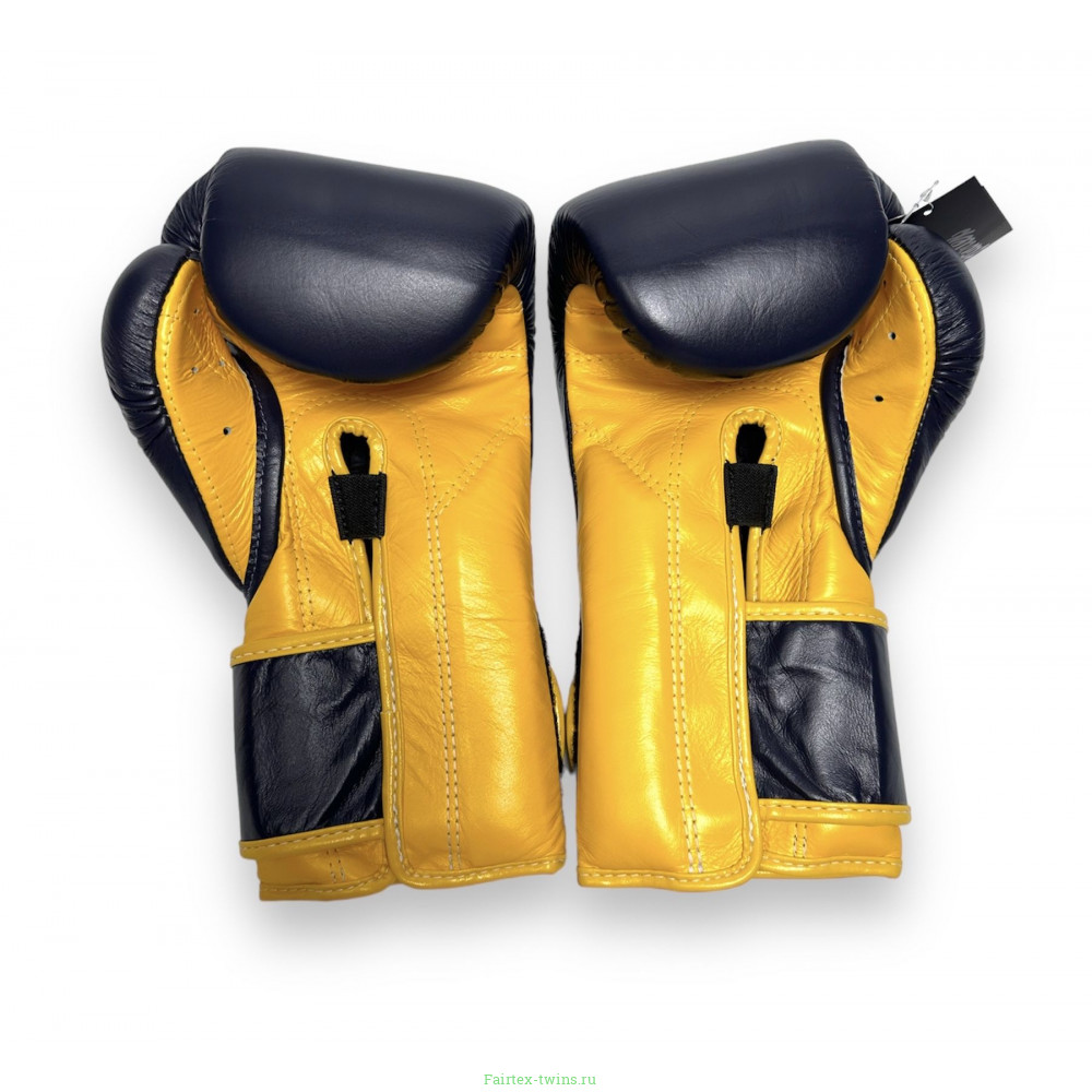 Боксерские перчатки Fairtex BGV9 blue navy yellow 12 oz