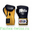 Боксерские перчатки Fairtex BGV9 blue navy yellow 16 oz