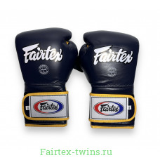 Боксерские перчатки Fairtex BGV9 blue navy yellow 16 oz