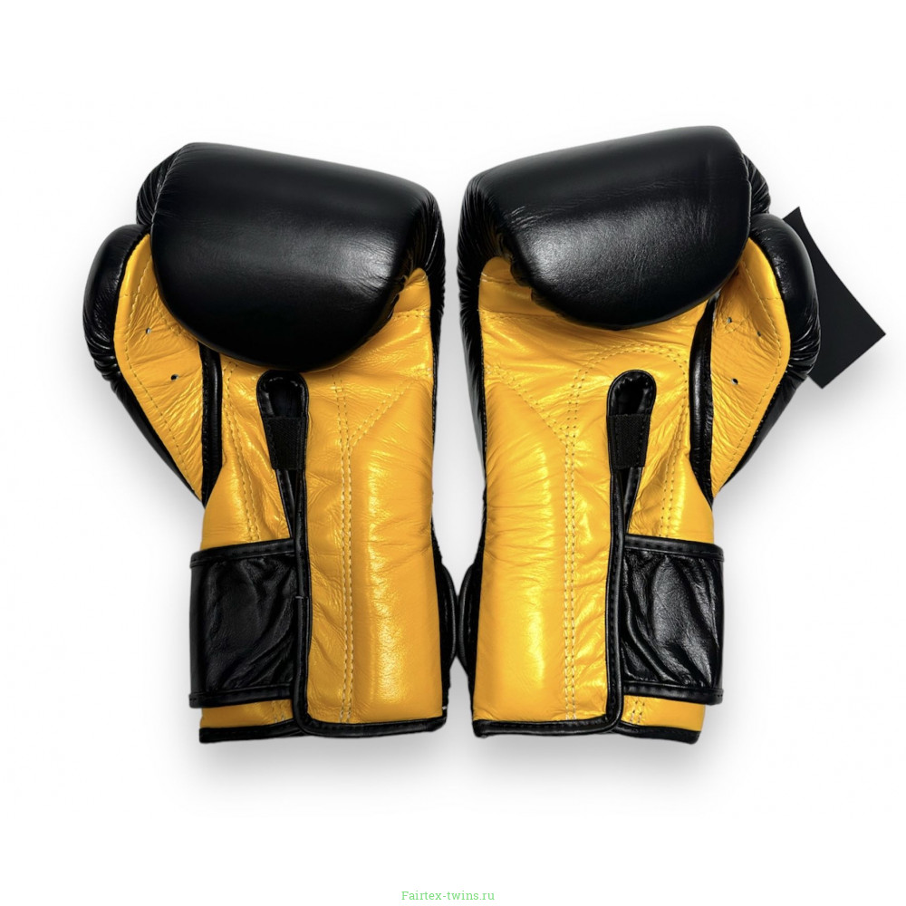 Боксерские перчатки Fairtex BGV9 black yellow 10 oz