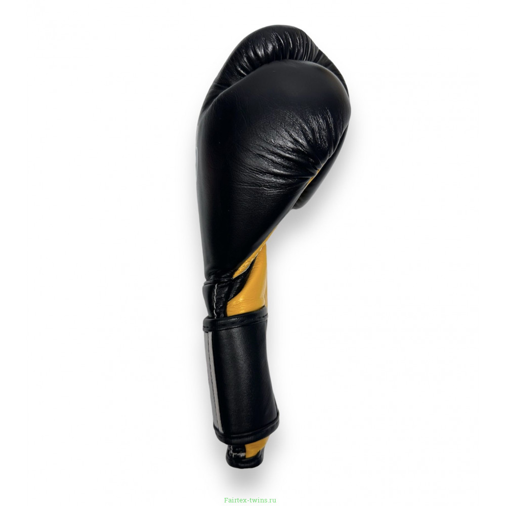 Боксерские перчатки Fairtex BGV9 black yellow 10 oz