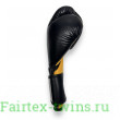 Боксерские перчатки Fairtex BGV9 black yellow 12 oz