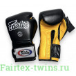 Боксерские перчатки Fairtex BGV9 black yellow 16 oz