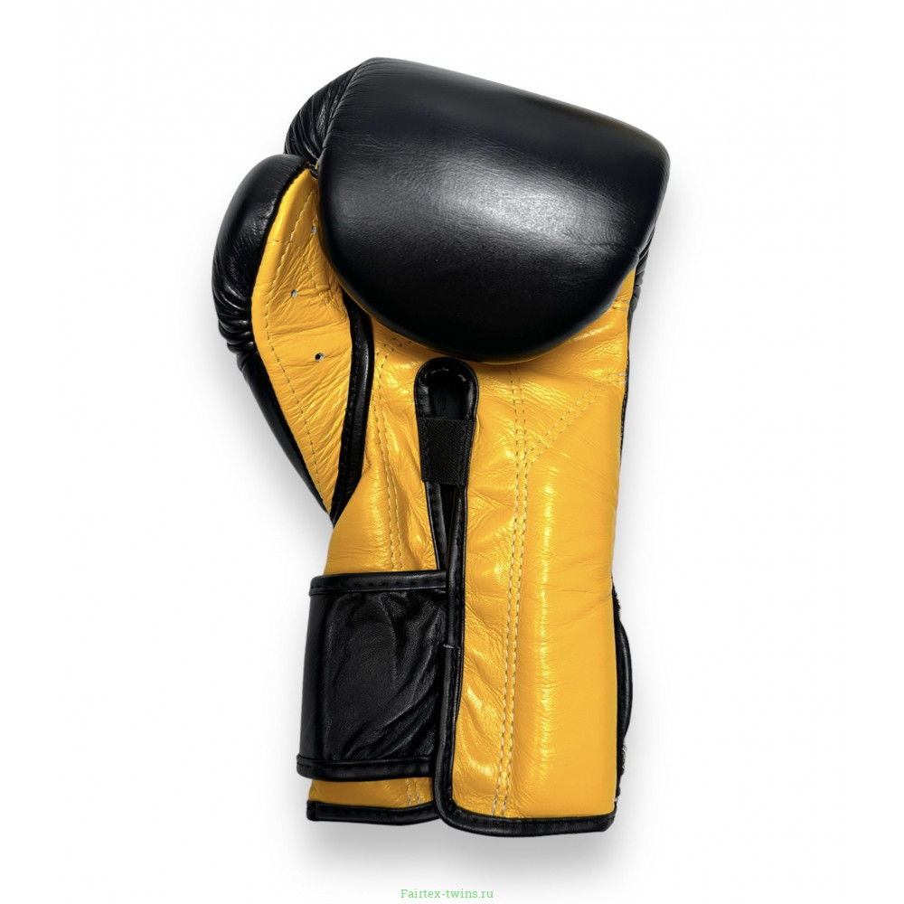 Боксерские перчатки Fairtex BGV9 black yellow 16 oz