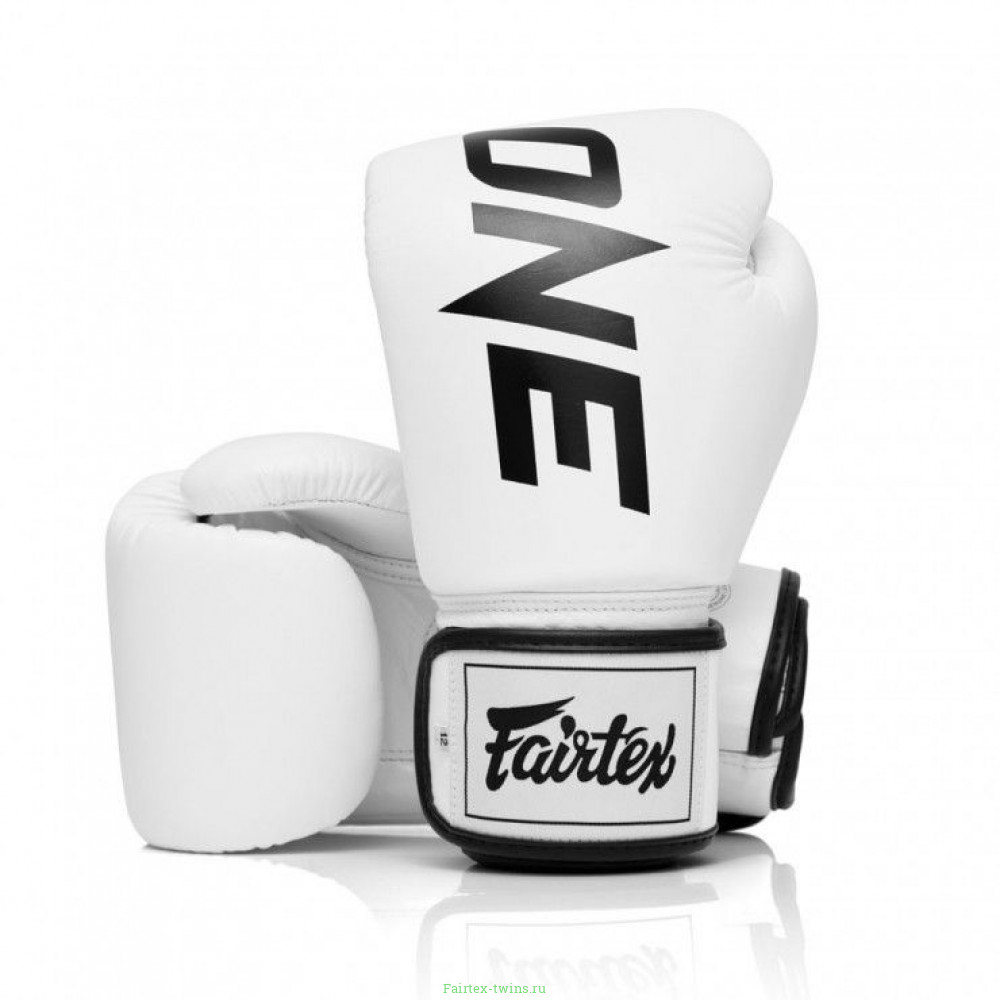 Боксерские перчатки Fairtex One ChampionShip white 12 oz