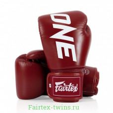 Боксерские перчатки Fairtex One ChampionShip red 12 oz