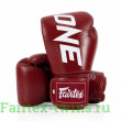Боксерские перчатки Fairtex One ChampionShip red 14 oz