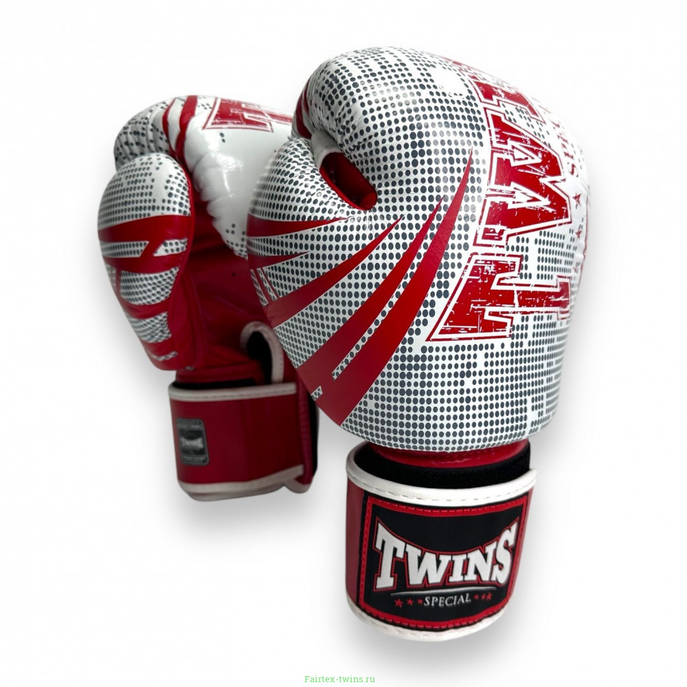 Боксёрские перчатки FBGVL3-TW5 white red 10 oz