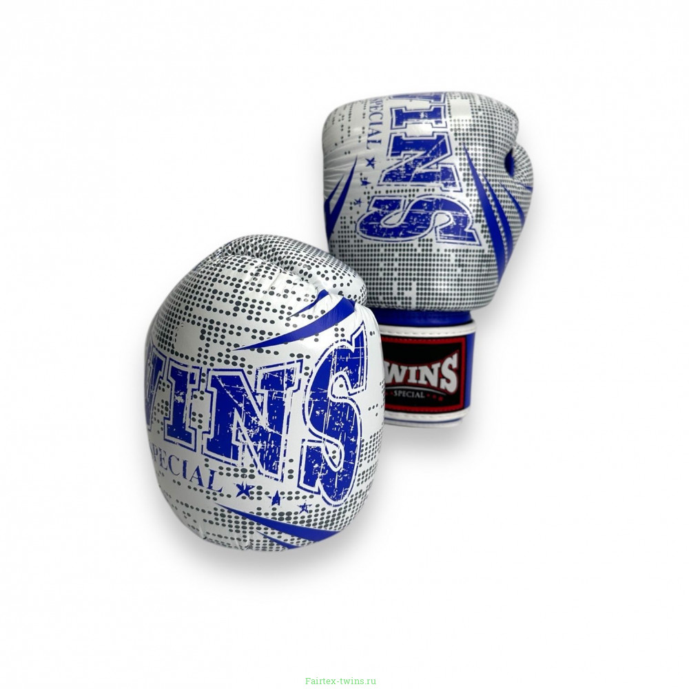 Боксёрские перчатки FBGVL3-TW5 white blue 10 oz