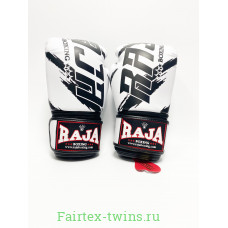 Боксерские перчатки Raja model 3 white 16 oz