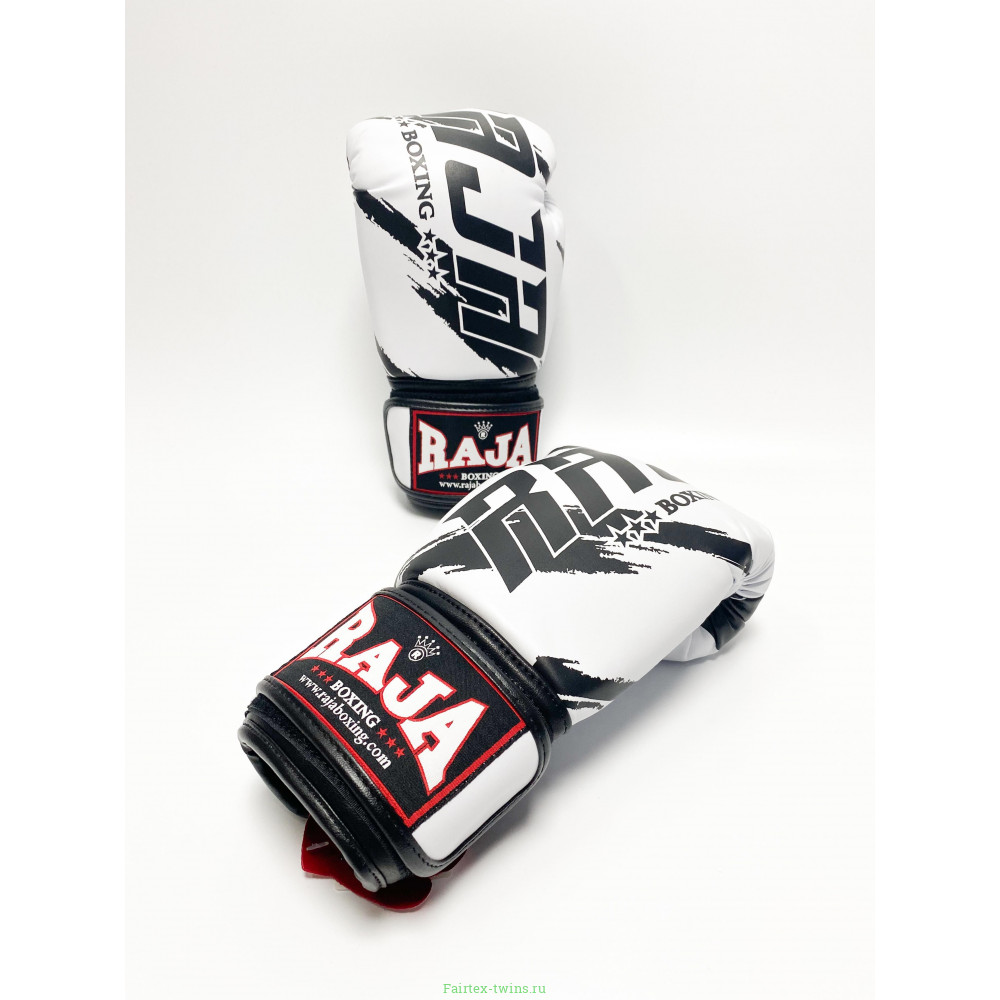 Боксерские перчатки Raja model 3 white 12 oz