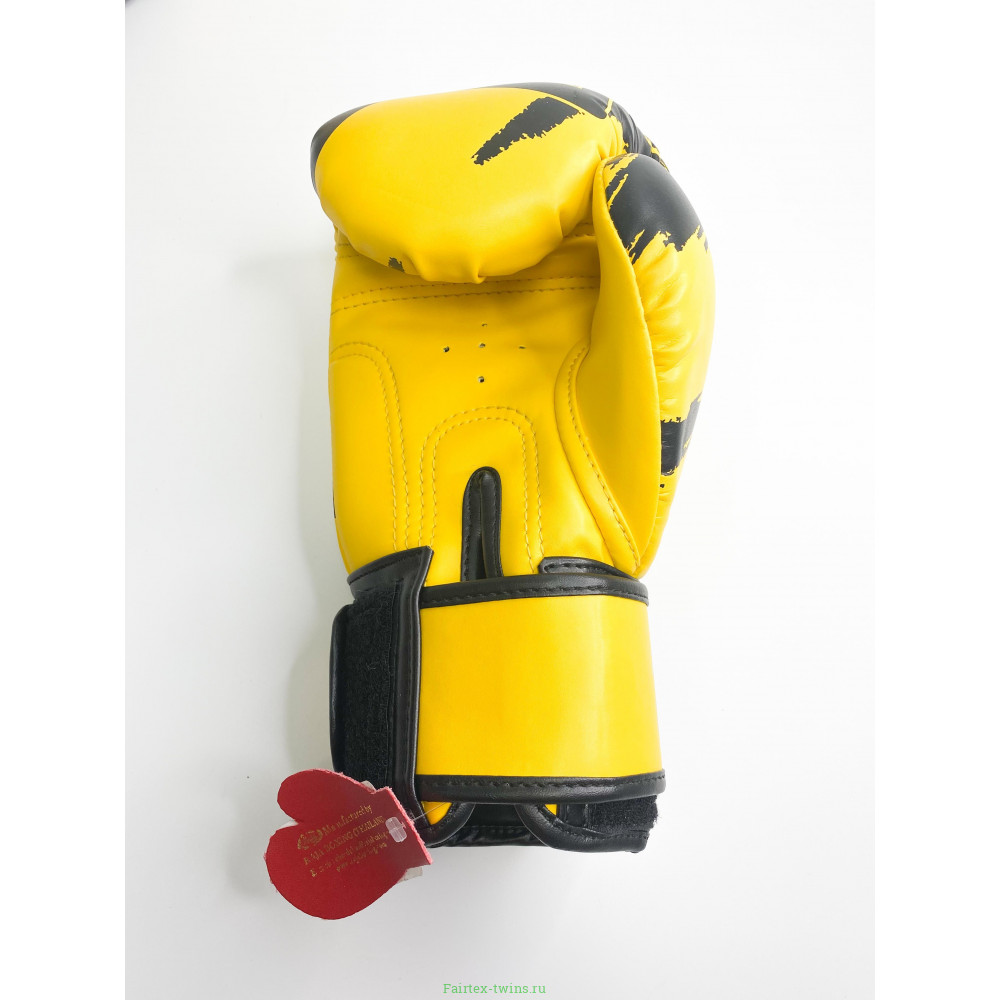 Боксерские перчатки Raja model 3 yellow 10 oz