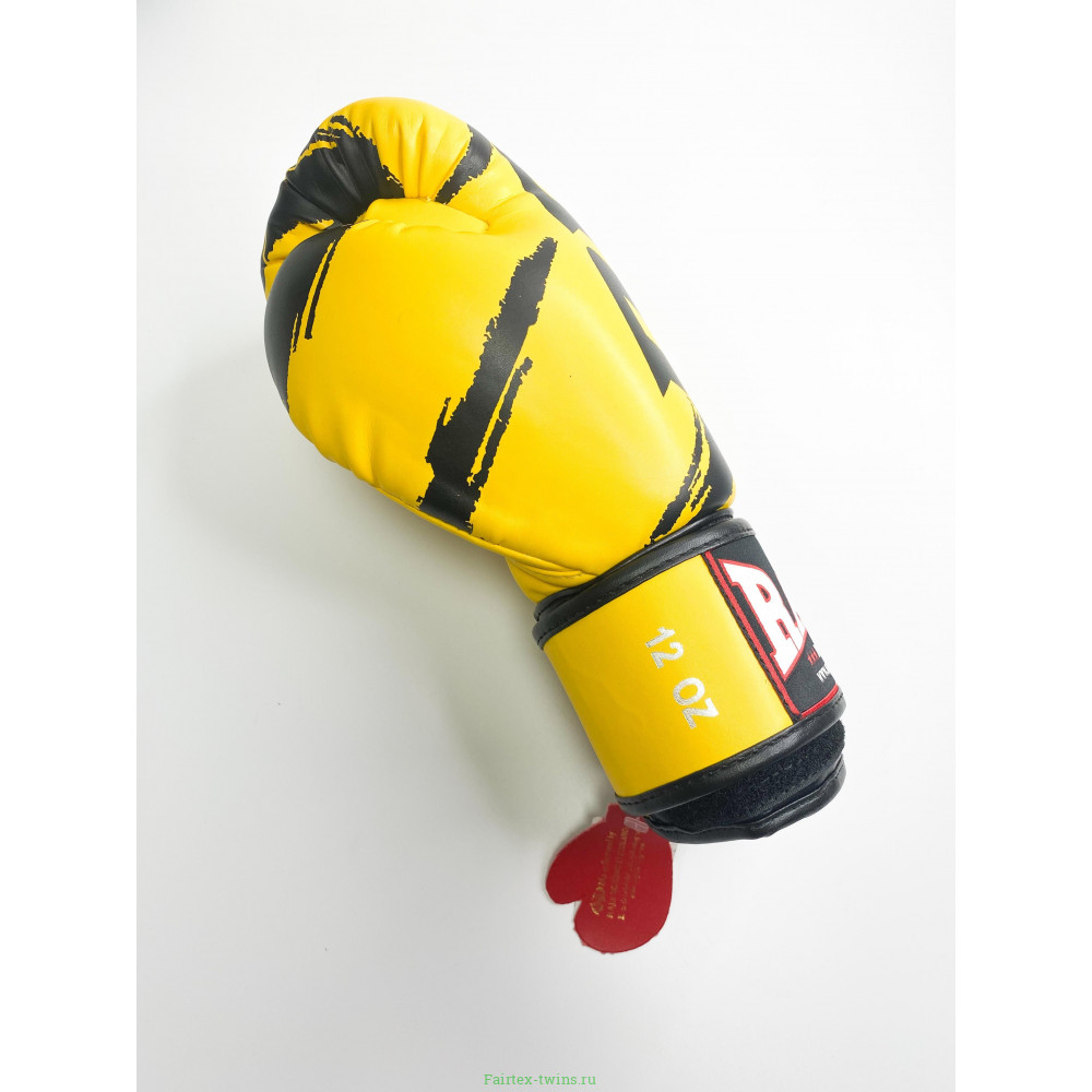 Боксерские перчатки Raja model 3 yellow 10 oz